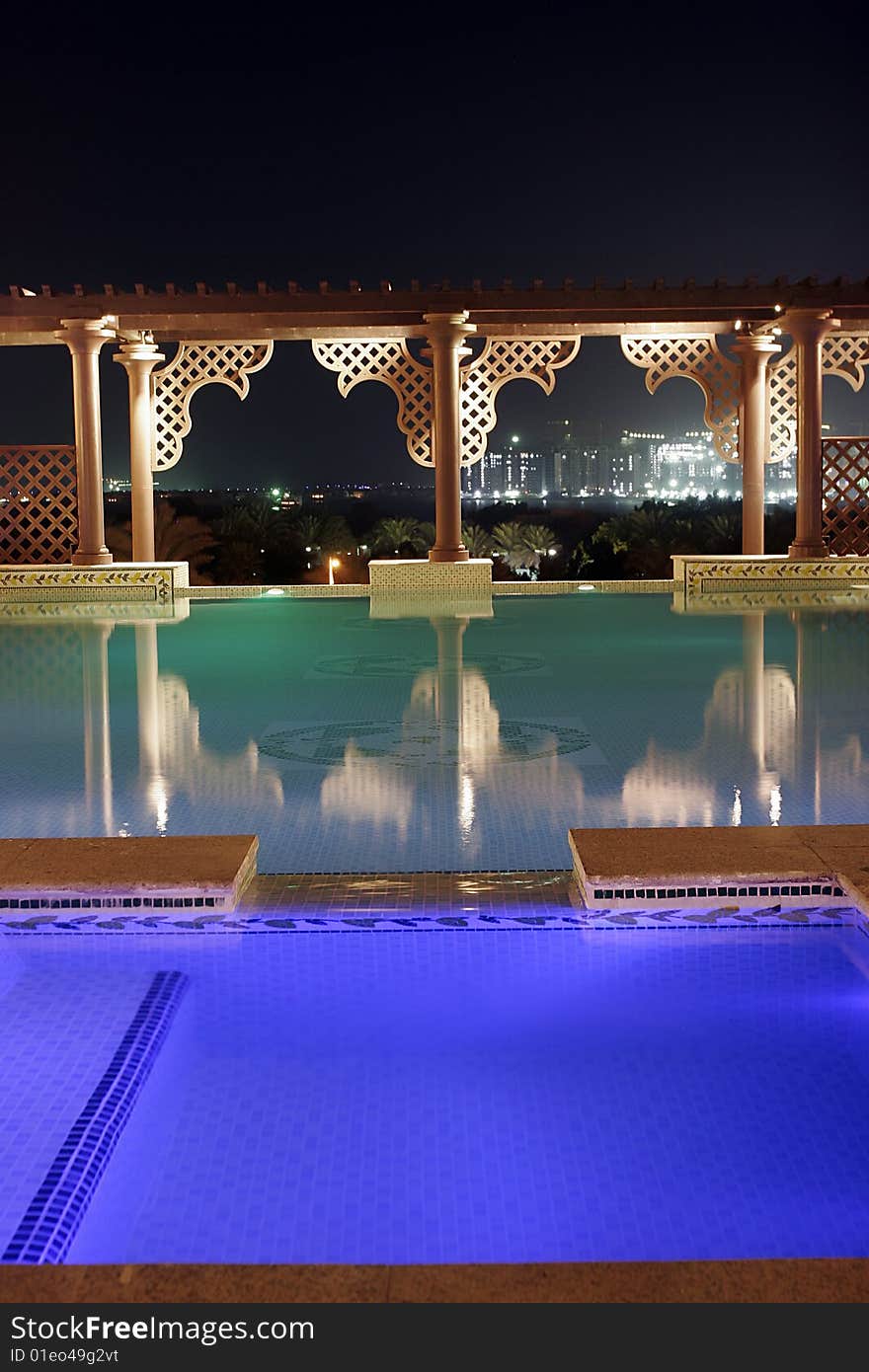 Pool by night