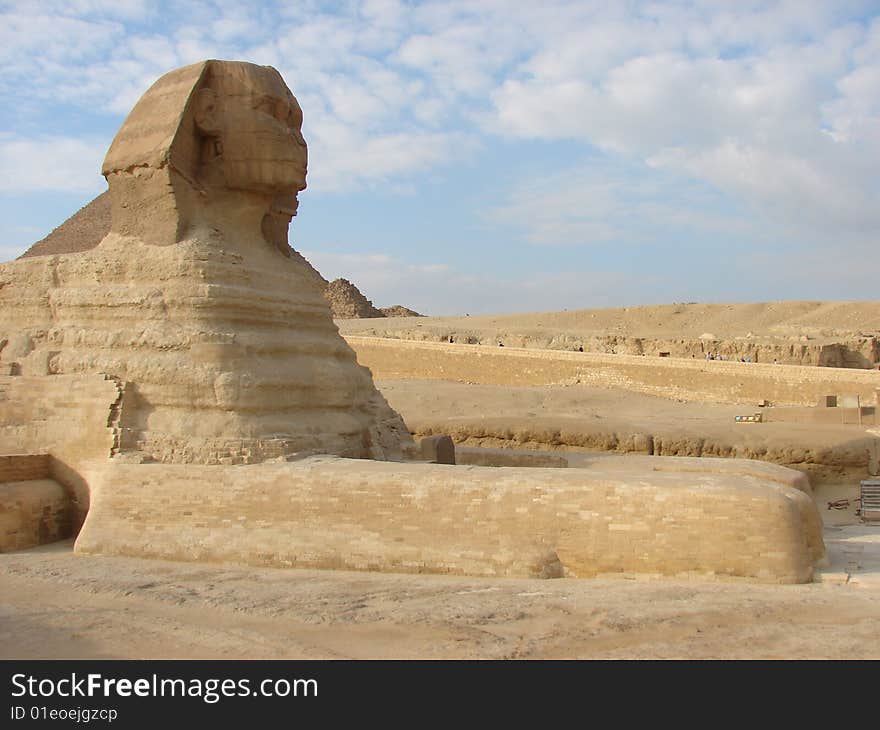 Ancient Sphinx in Africa, Egypt.