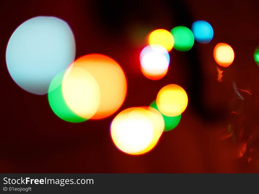 Abstract light background in the dark