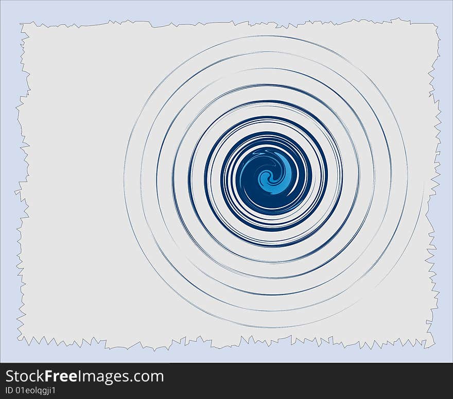 The picture shows a frame within which the element in a range of turbinal torsion