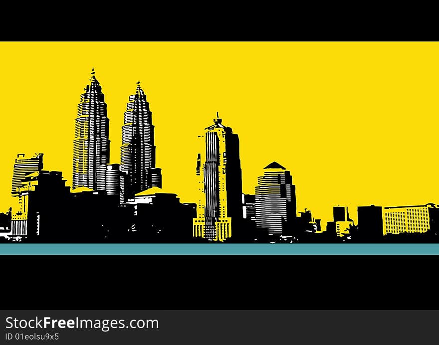 Great wallpaper or poster of Singapour city.