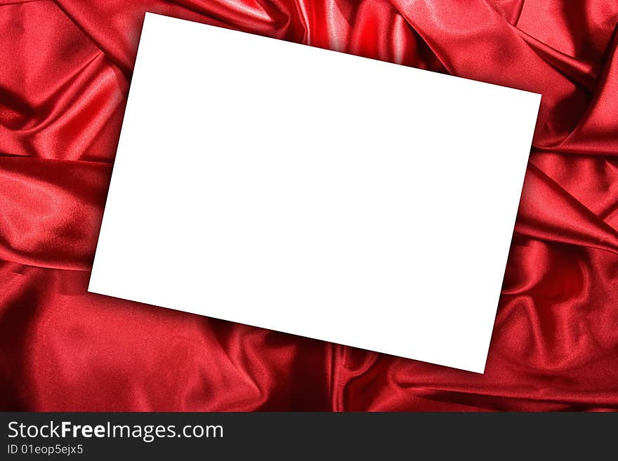 Elegant and soft red satin background. Elegant and soft red satin background