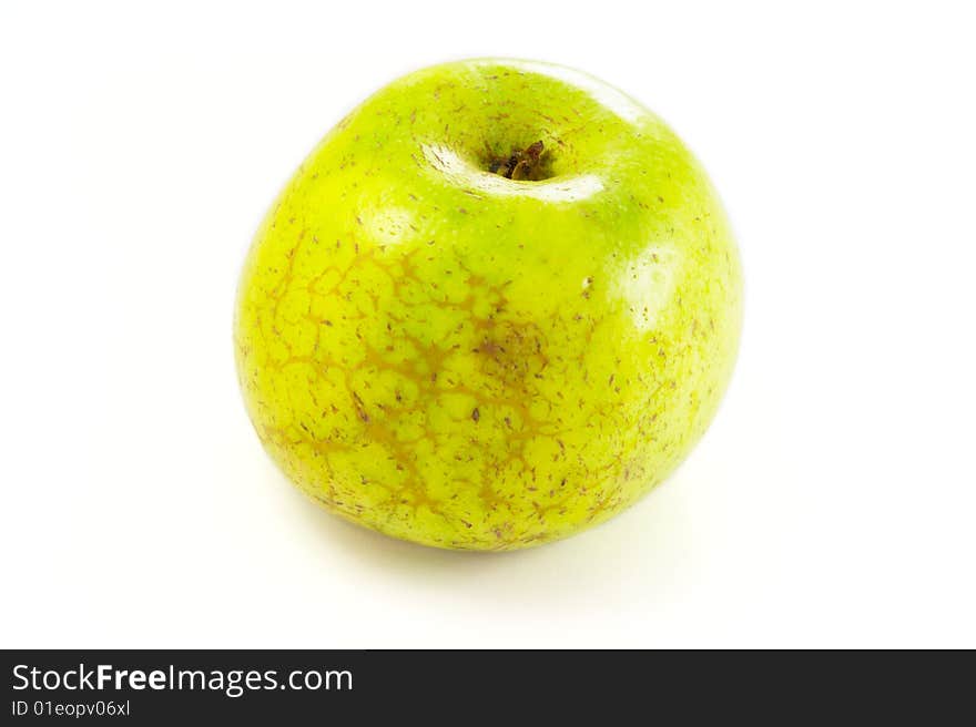 Green apple isolated on white