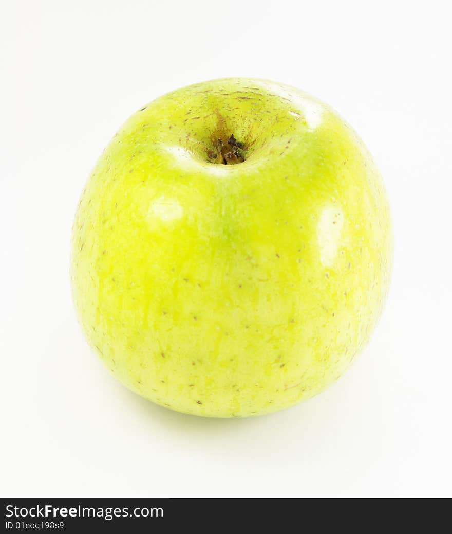 Green apple isolated on white