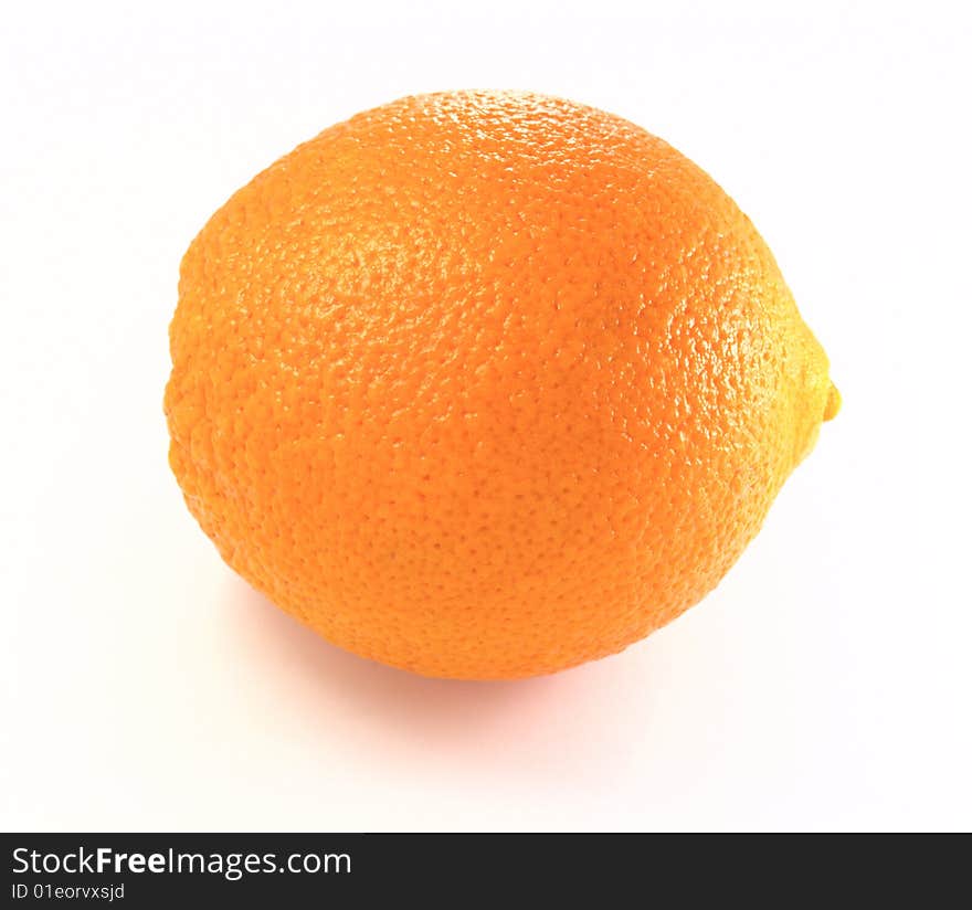 Orange Isolated over White Background