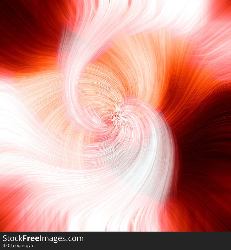 Abstract red waves