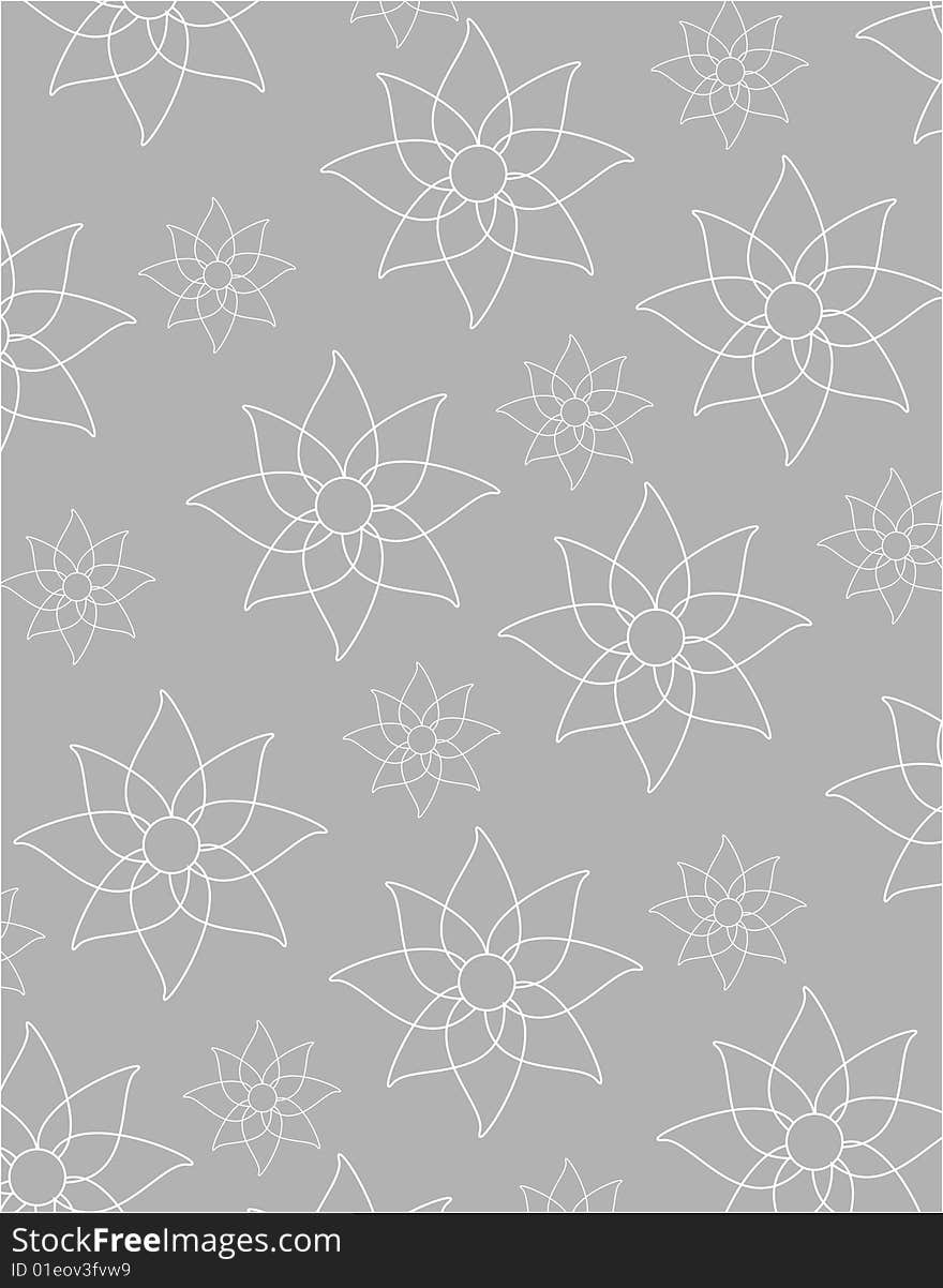 Illustration of texture with white flowers. Illustration of texture with white flowers