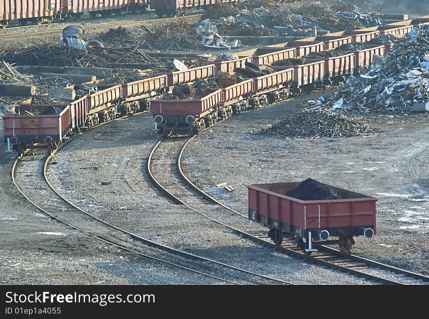 Switches of a Rail Track. Switches of a Rail Track