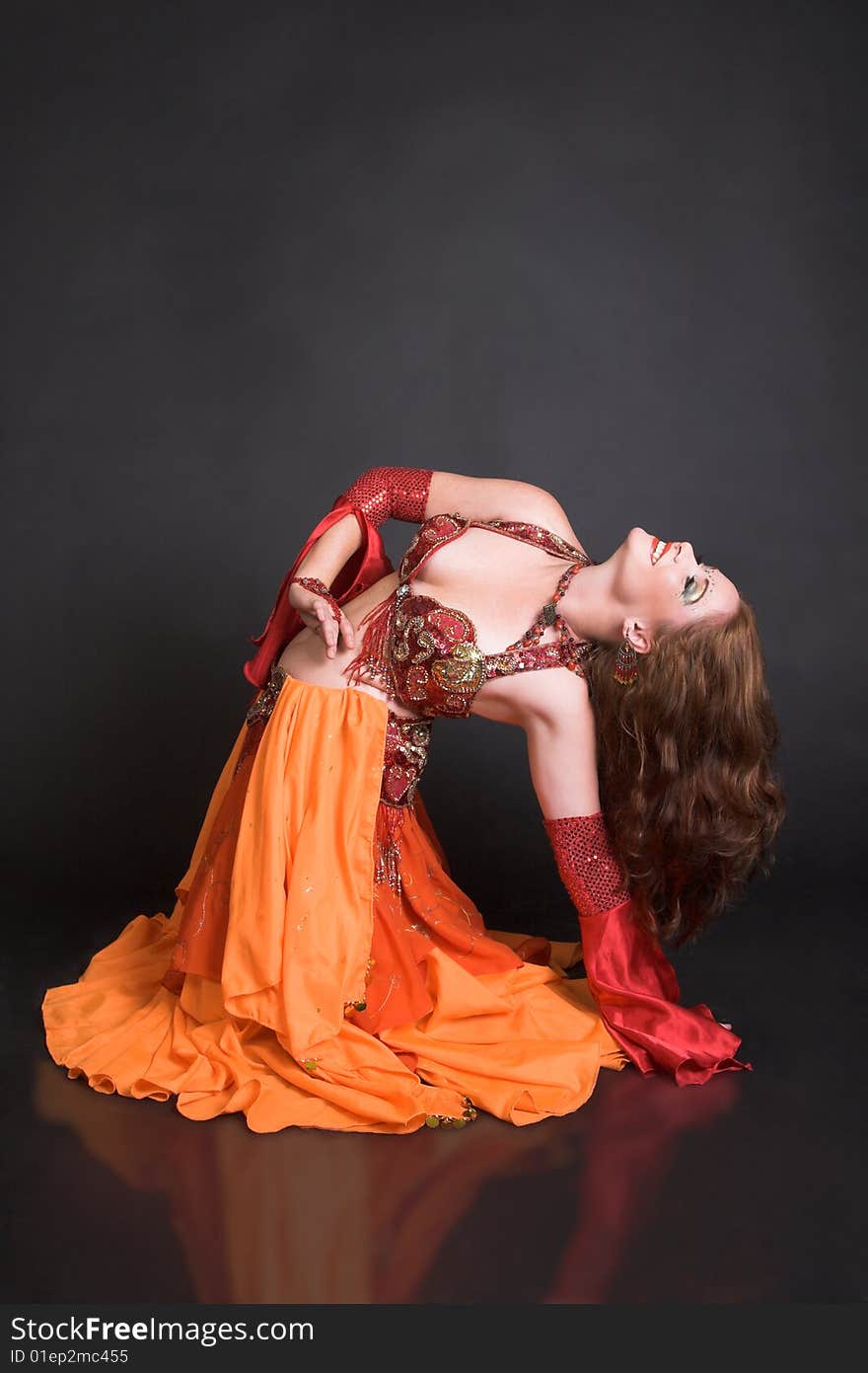 Belly Dancer In Red