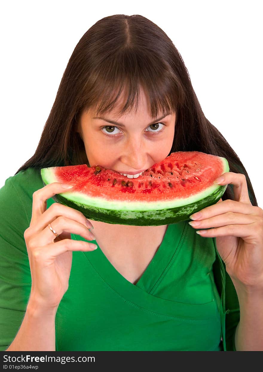 Girl Eating Water-melon