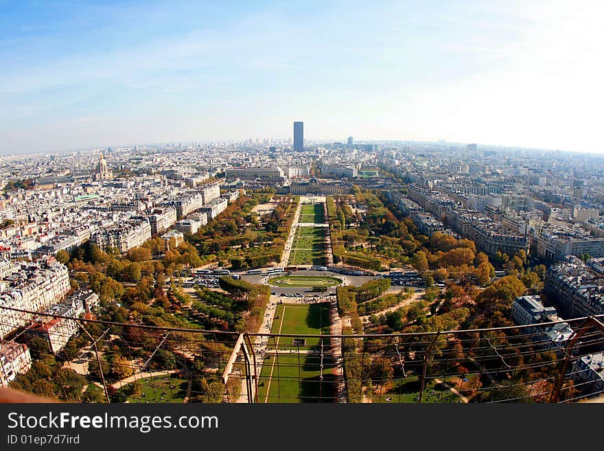 Tour Montparnasse seen from Tour Eiffel