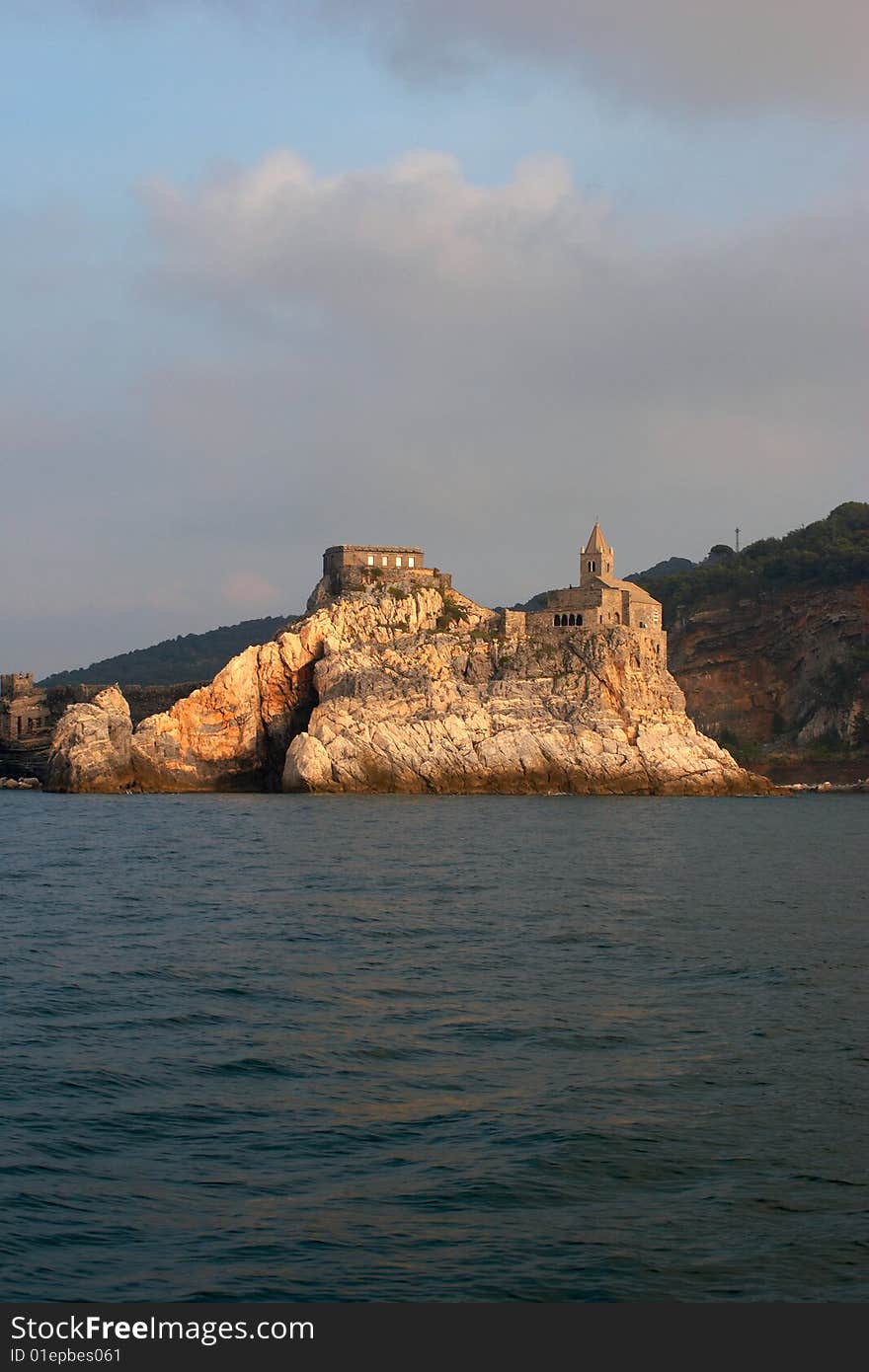 Castle Portovenere near La Spezia