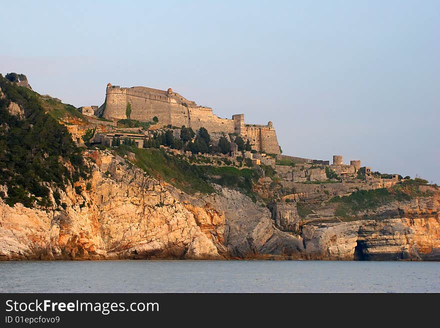 Castle Portovenere near La Spezia