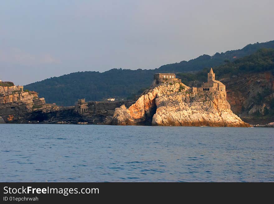 Castle Portovenere near La Spezia