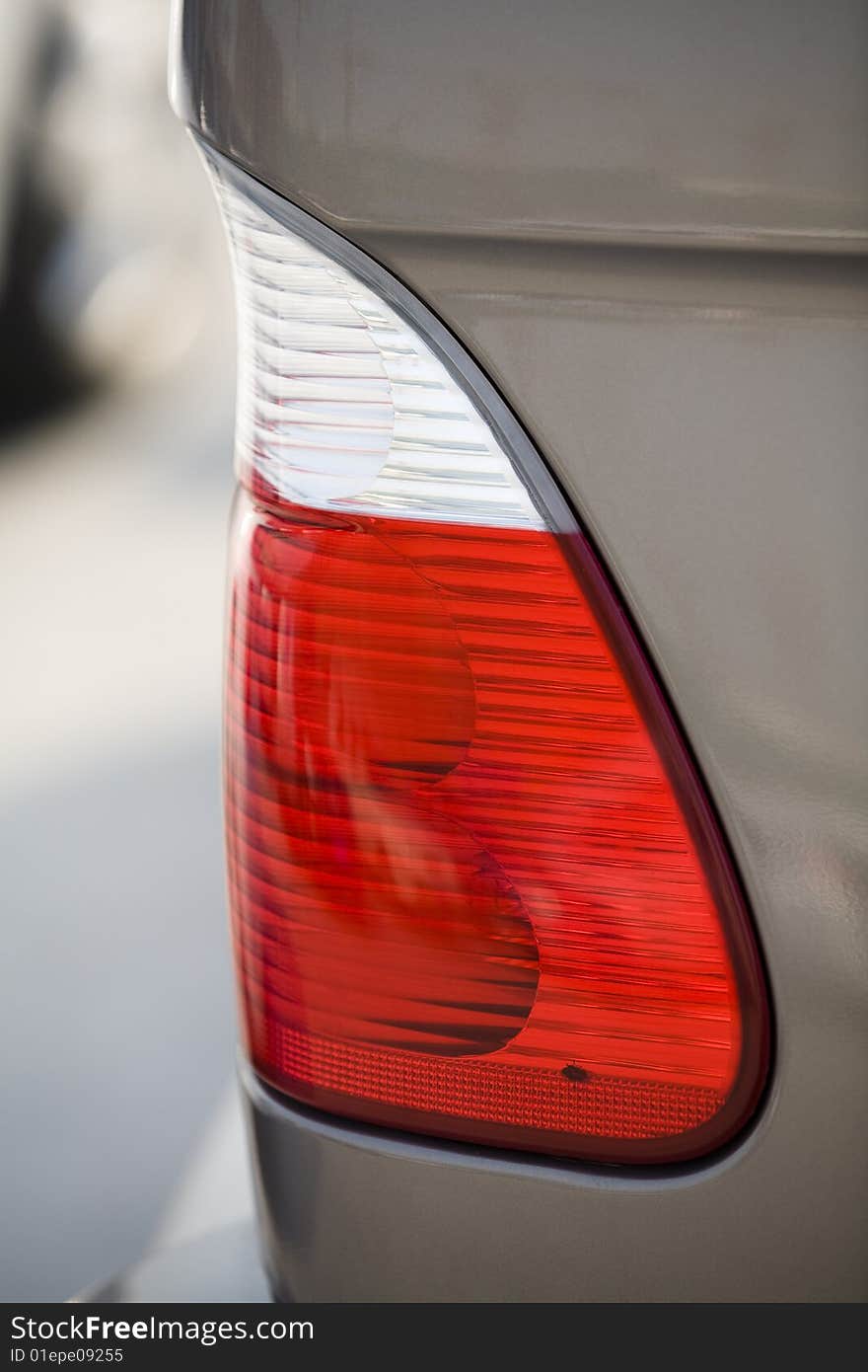 Tail light close up. Tail ligh automobile part. Tail light close up. Tail ligh automobile part.