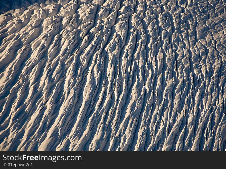 Aerial photograph on the Aletsch Glacier, Switzerland. Aerial photograph on the Aletsch Glacier, Switzerland