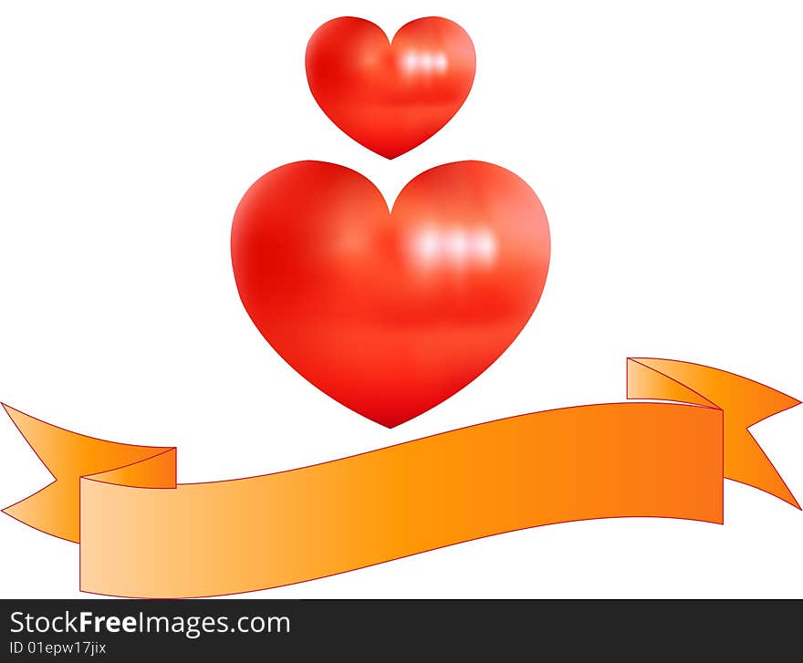 red heart arrow white background vector