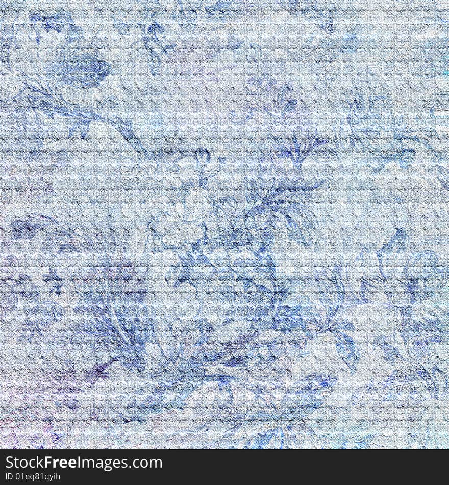 Winter flowers , abstract fantasy, can be used designers for creation and processing of different images