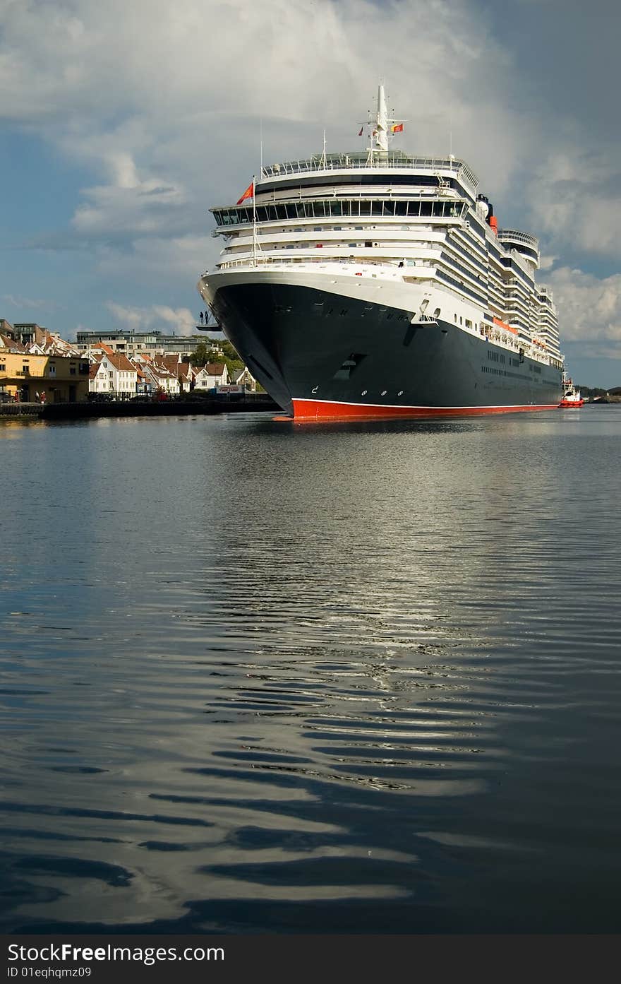 Cruiseship in Stavanger in port