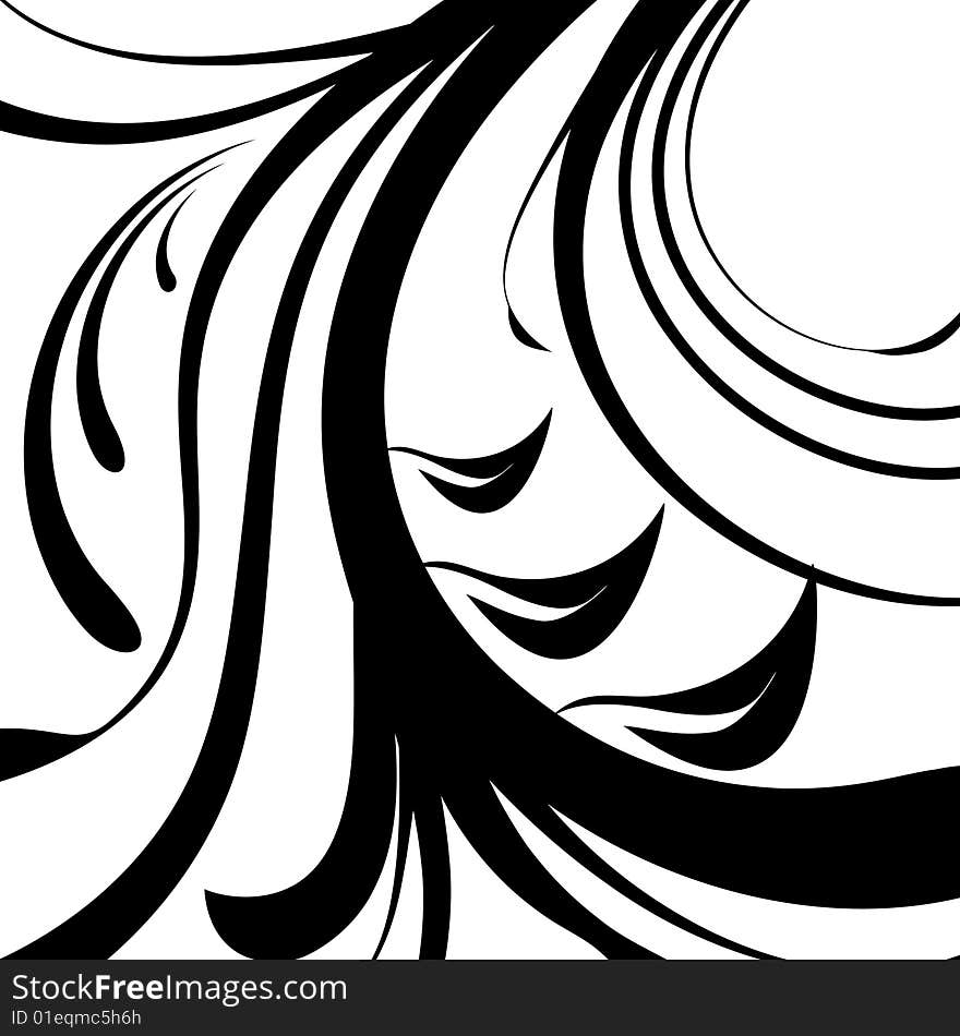 Abstract floral background, vector illustration