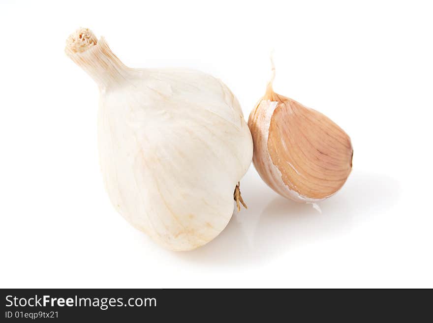 Garlic bulb vegetable food