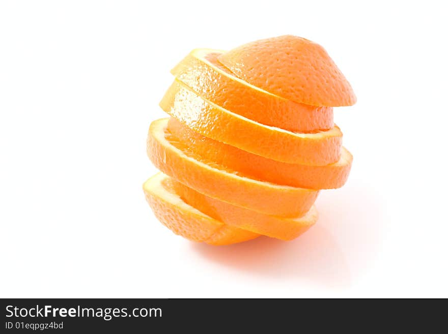 Juice orange fruit isolated on white background