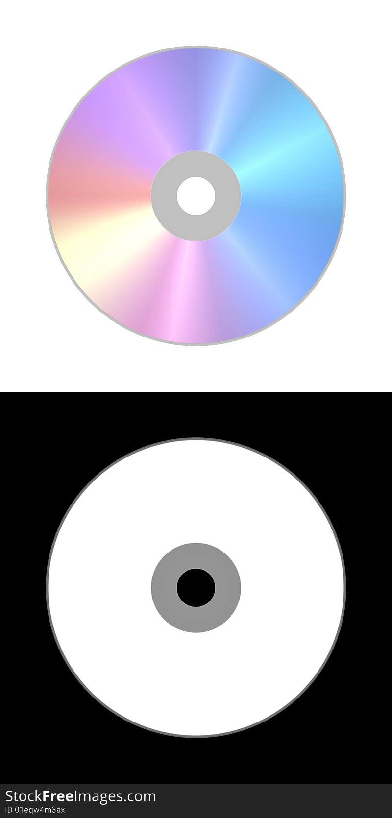 Isolated laser compact CD DVD disc