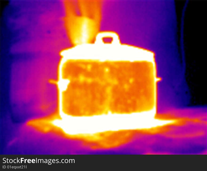 Thermograph- Steaming Pot