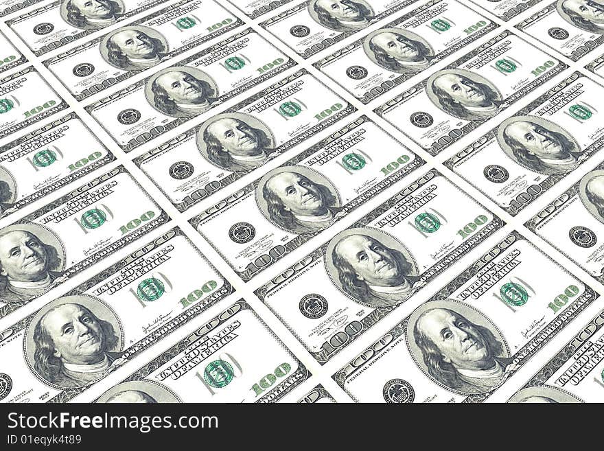 Money isolated in white background. Money isolated in white background