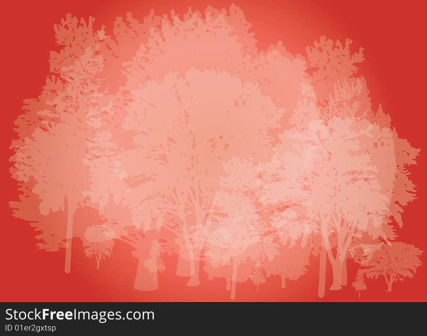 Colorfull background with transparant trees. Colorfull background with transparant trees