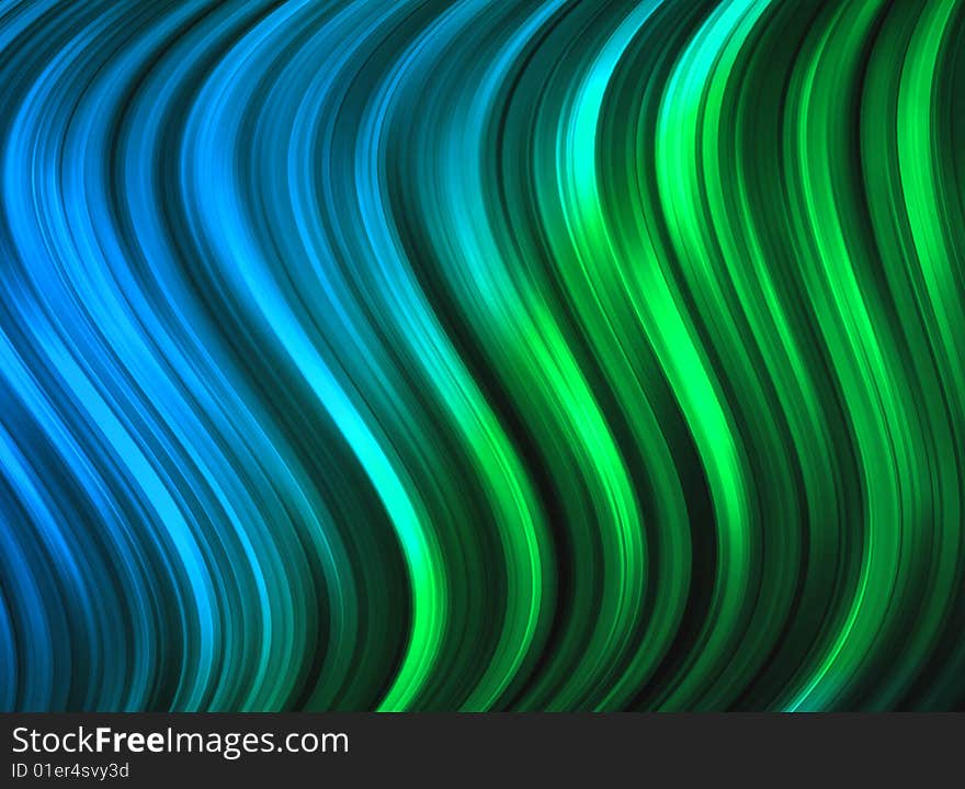 Colorful abstract wire waves background. Colorful abstract wire waves background