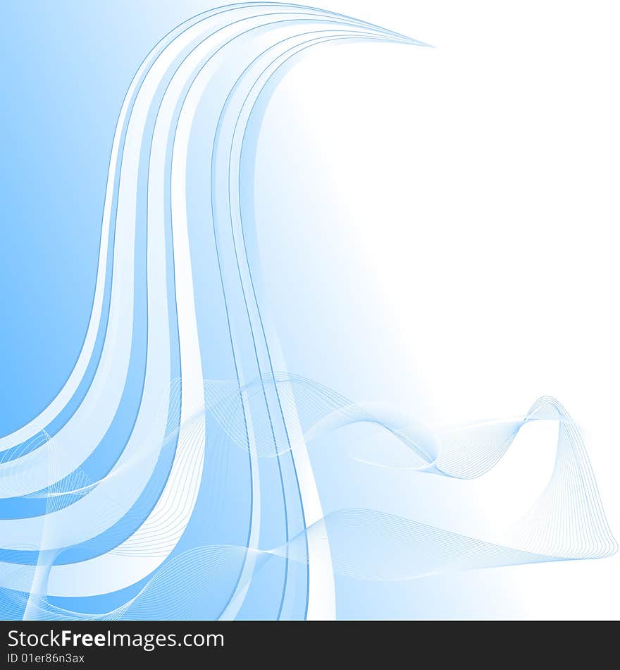 Light blue abstract wavy background. Light blue abstract wavy background