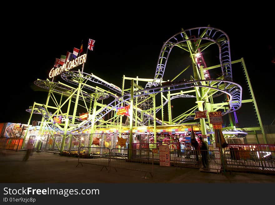 Roller Coaster in the dark