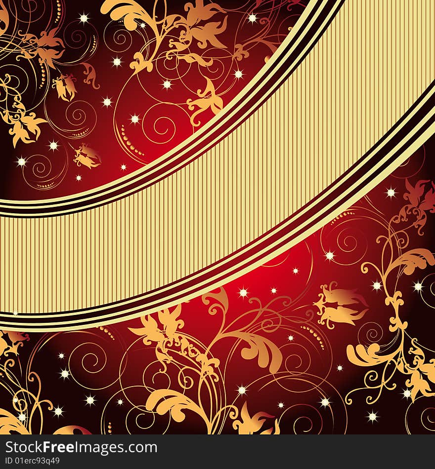 Vector floral background for your artwork project