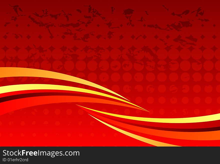 Vector illustration of Abstract Fire