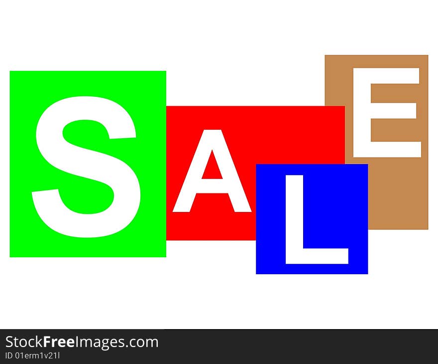 Sale - a computer generated image