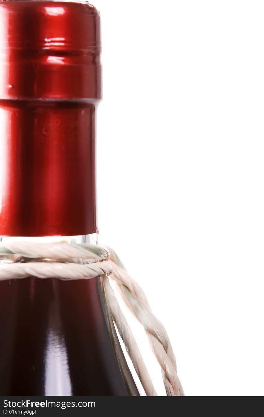 Wine bottle isolated on a white background. Wine bottle isolated on a white background