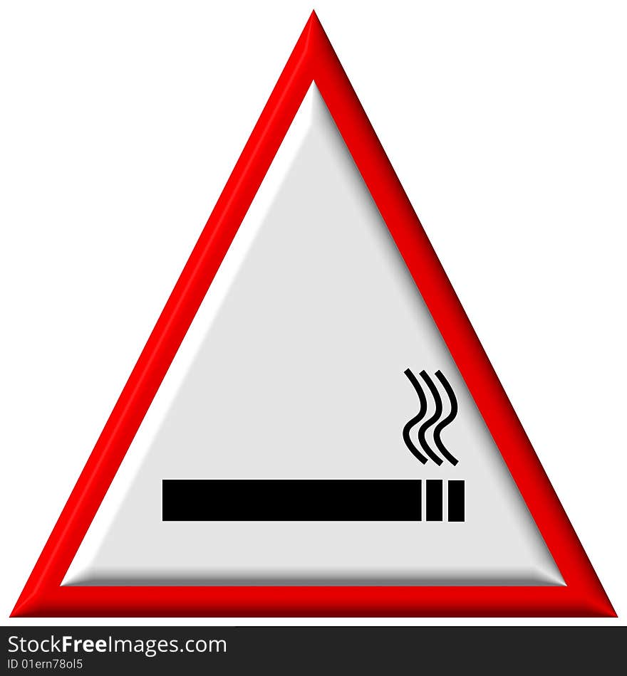 Warning sign - no smoking