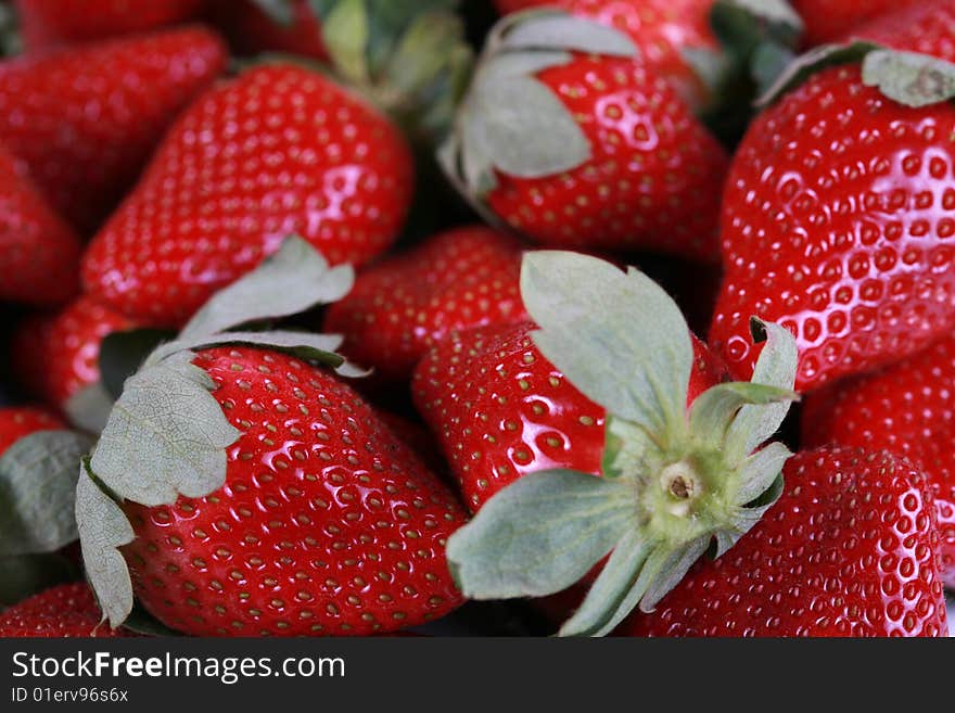 Assortment of Fresh delicious red strawberries. Assortment of Fresh delicious red strawberries