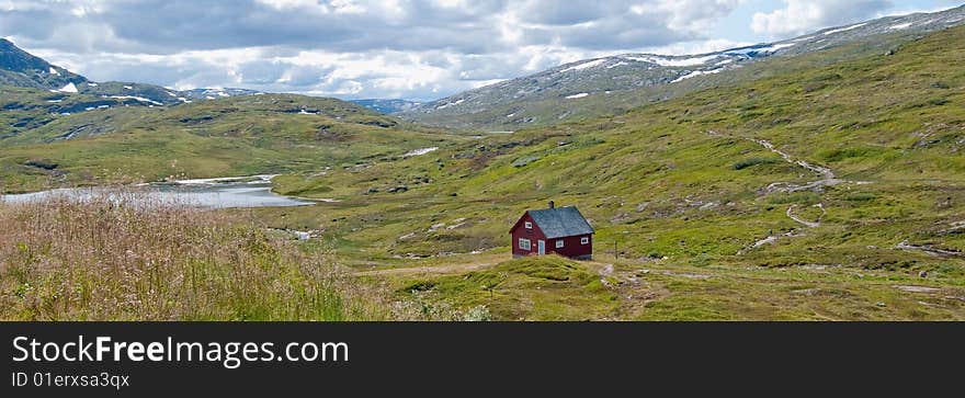 Panorama Of Vikafjell In Norway