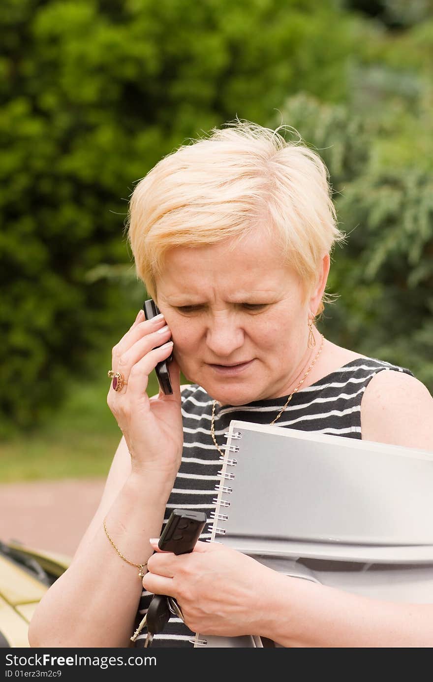 Elderly business woman