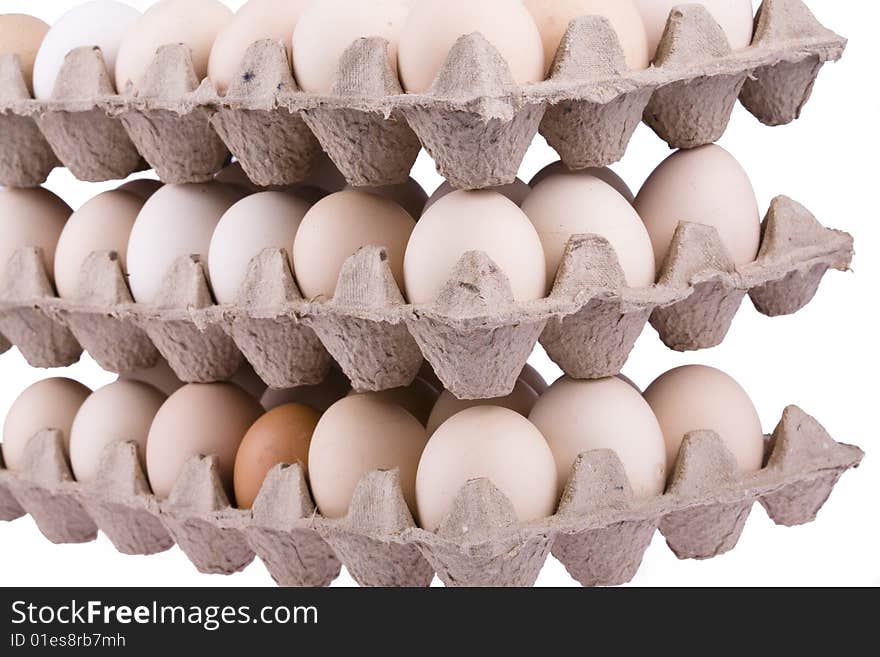 Fresh eggs in carton package,. Fresh eggs in carton package,