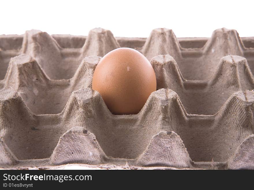 A egg in carton