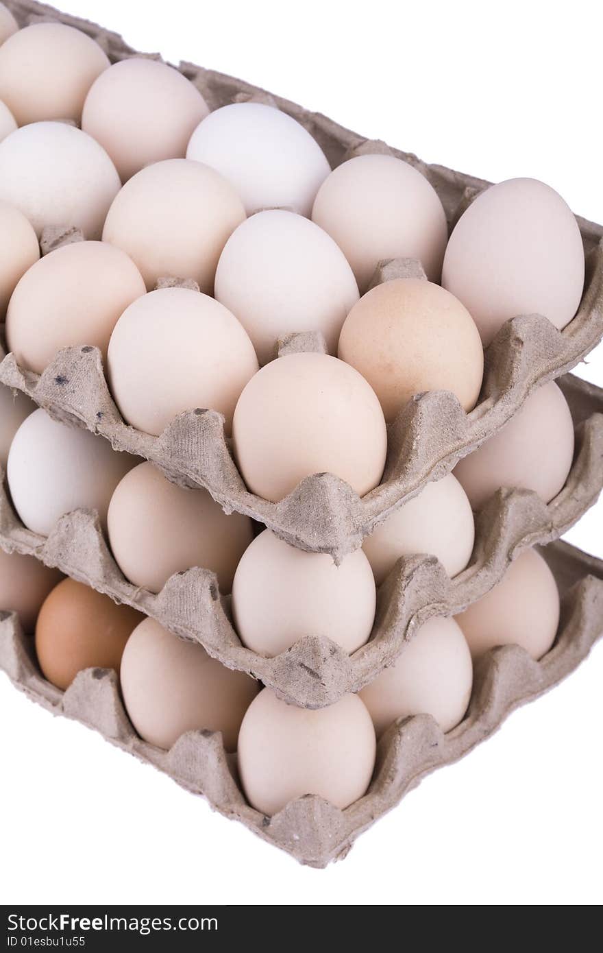 Fresh eggs in carton package,. Fresh eggs in carton package,