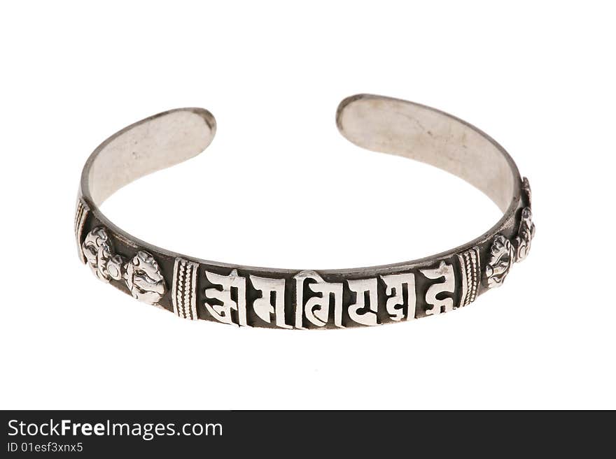 The ethnic silver bracelets originating from the yunnan china.