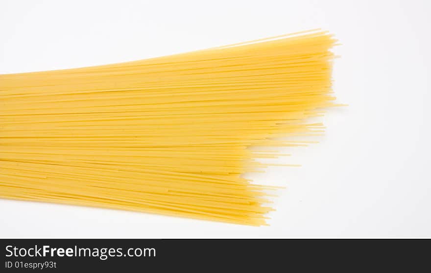 Spaghetti isolated on white background.