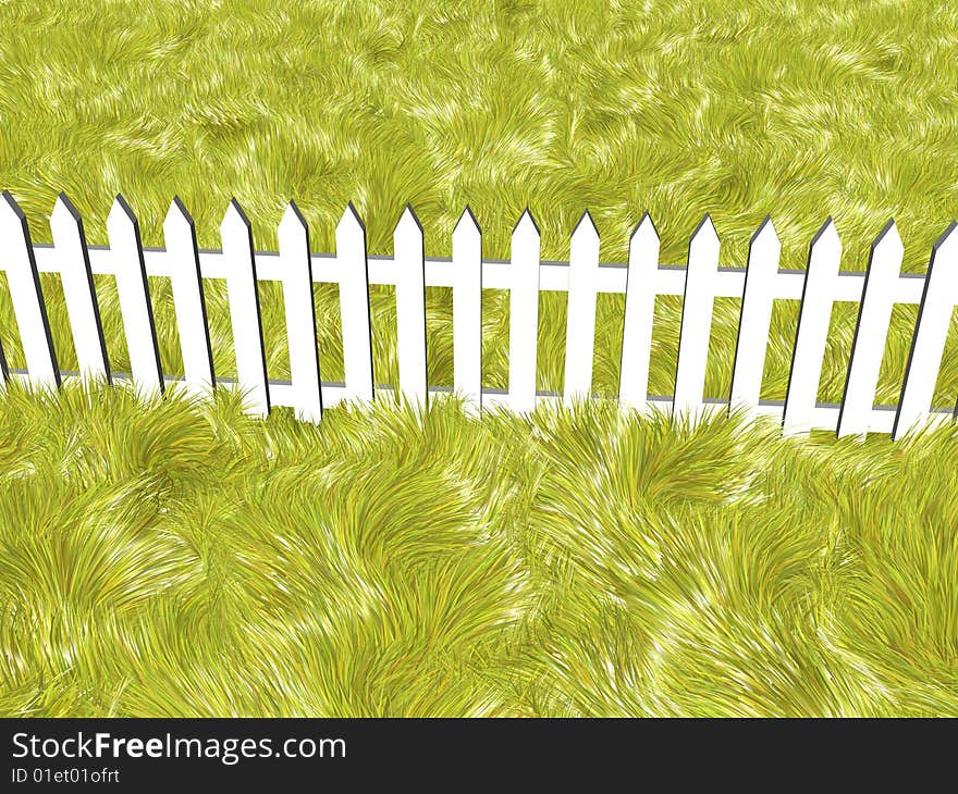 Fence On A Summers Day