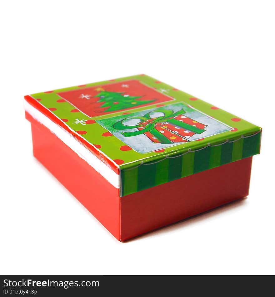 Isolated Box for Christmas gift