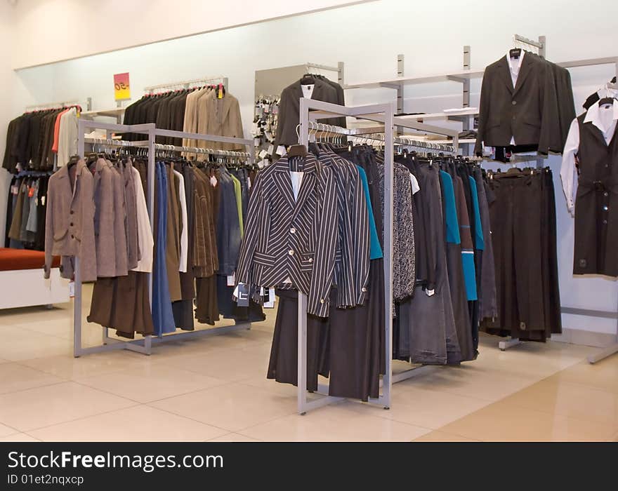 Store of fashion dress and clothes