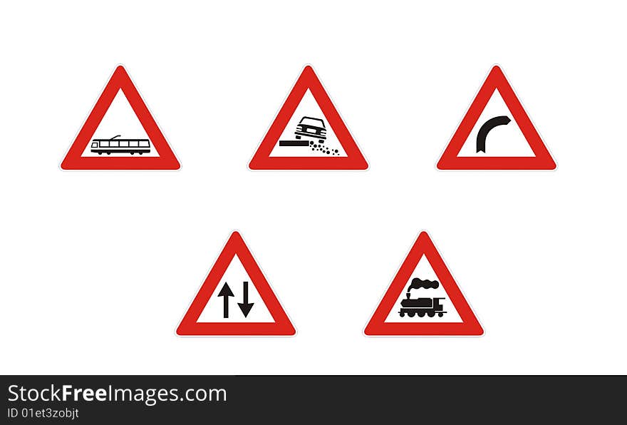 driving Warning icons